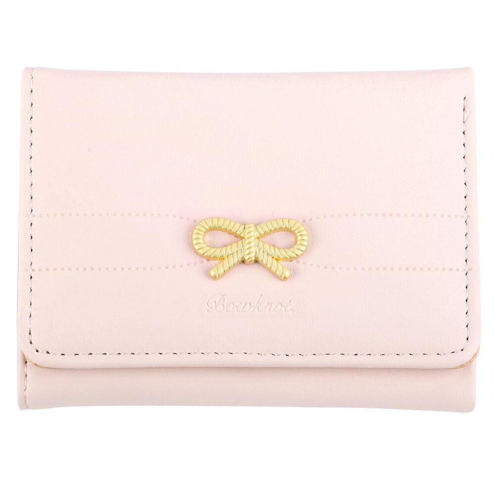 1734 Pink Bow Wallet, Cute Wallet Bow Small Wallet Coquette Bow Wallet